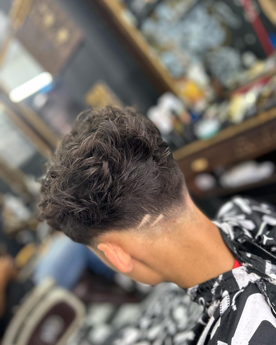 Corte moderno feito na Bresser Barbearia